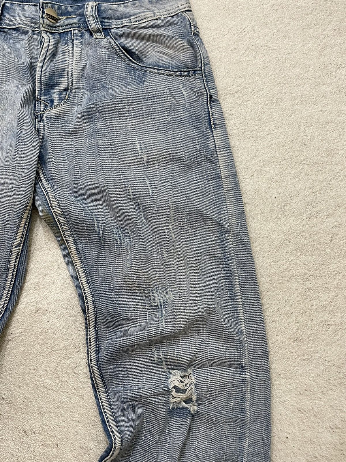 Diesel 2000s Diesel Ripped Denim Jeans Wash Y2K Ifsix LGB hysteric Size US 30 / EU 46 - 4 Thumbnail