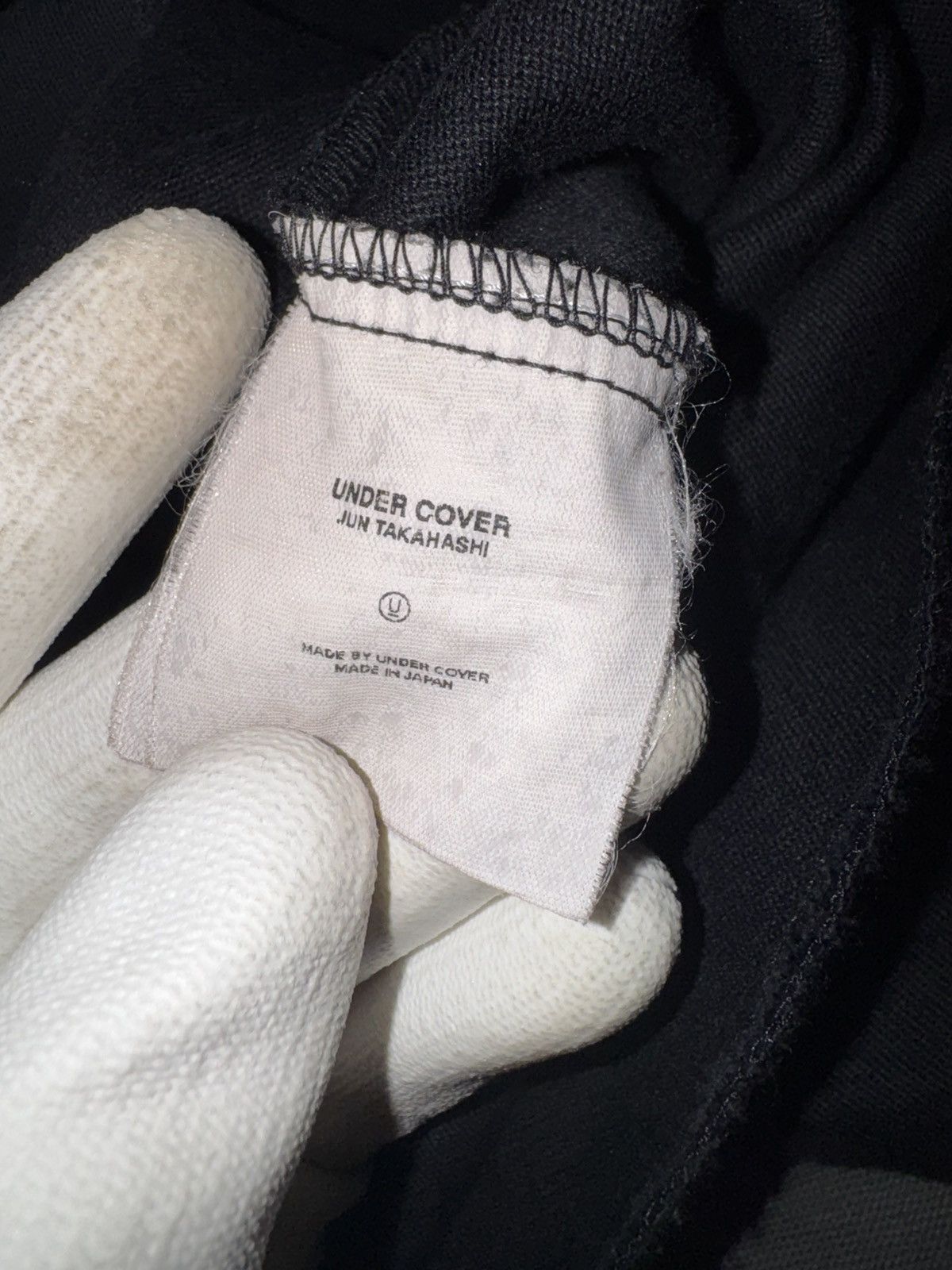 Undercover Undercover Jun Takahashi mens black denim patchwork button Size US L / EU 52-54 / 3 - 6 Thumbnail