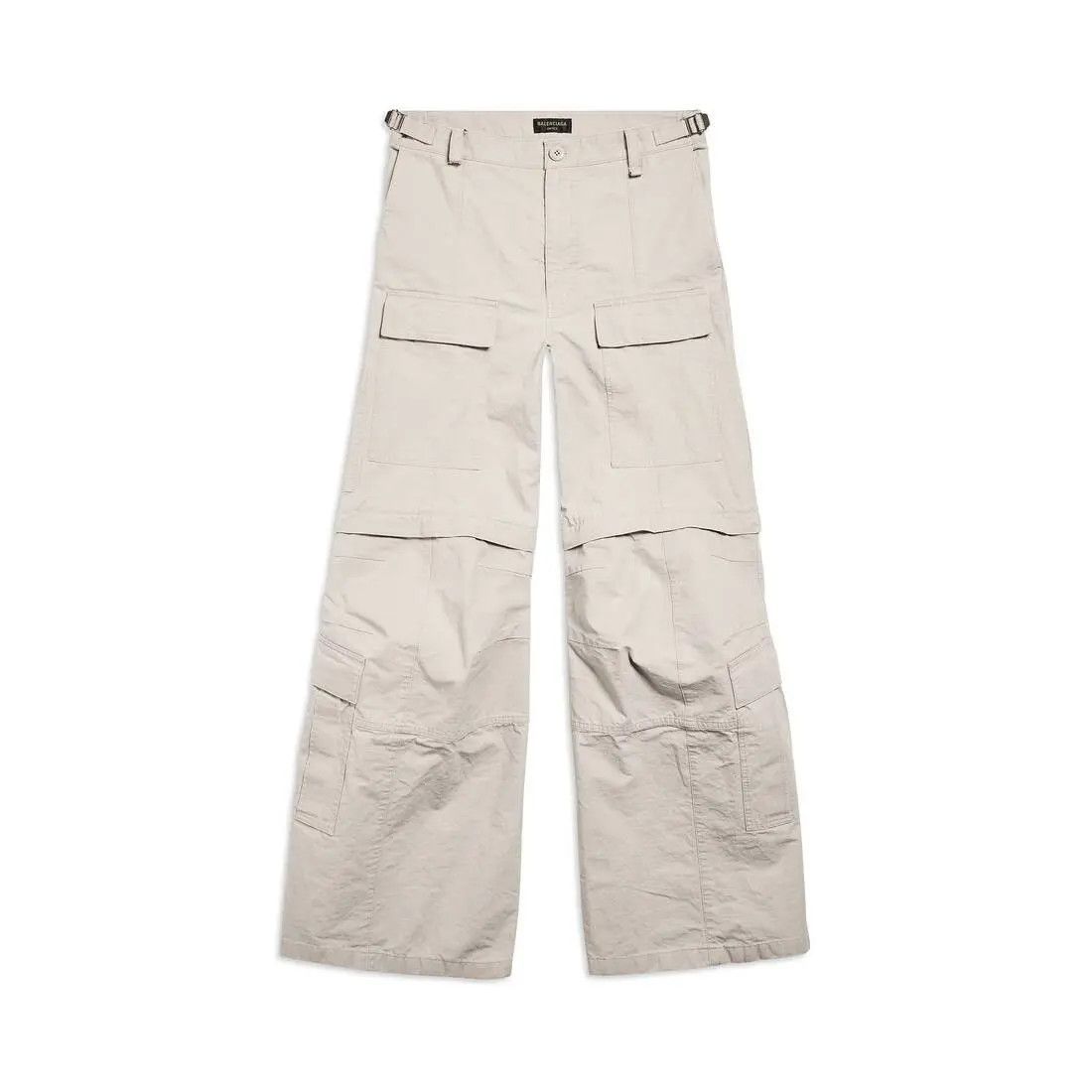 Balenciaga o1srvl11e0925 Dup / Flared Cargo Pants in Beige Size 25" / US 0 / IT 36 - 1 Thumbnail