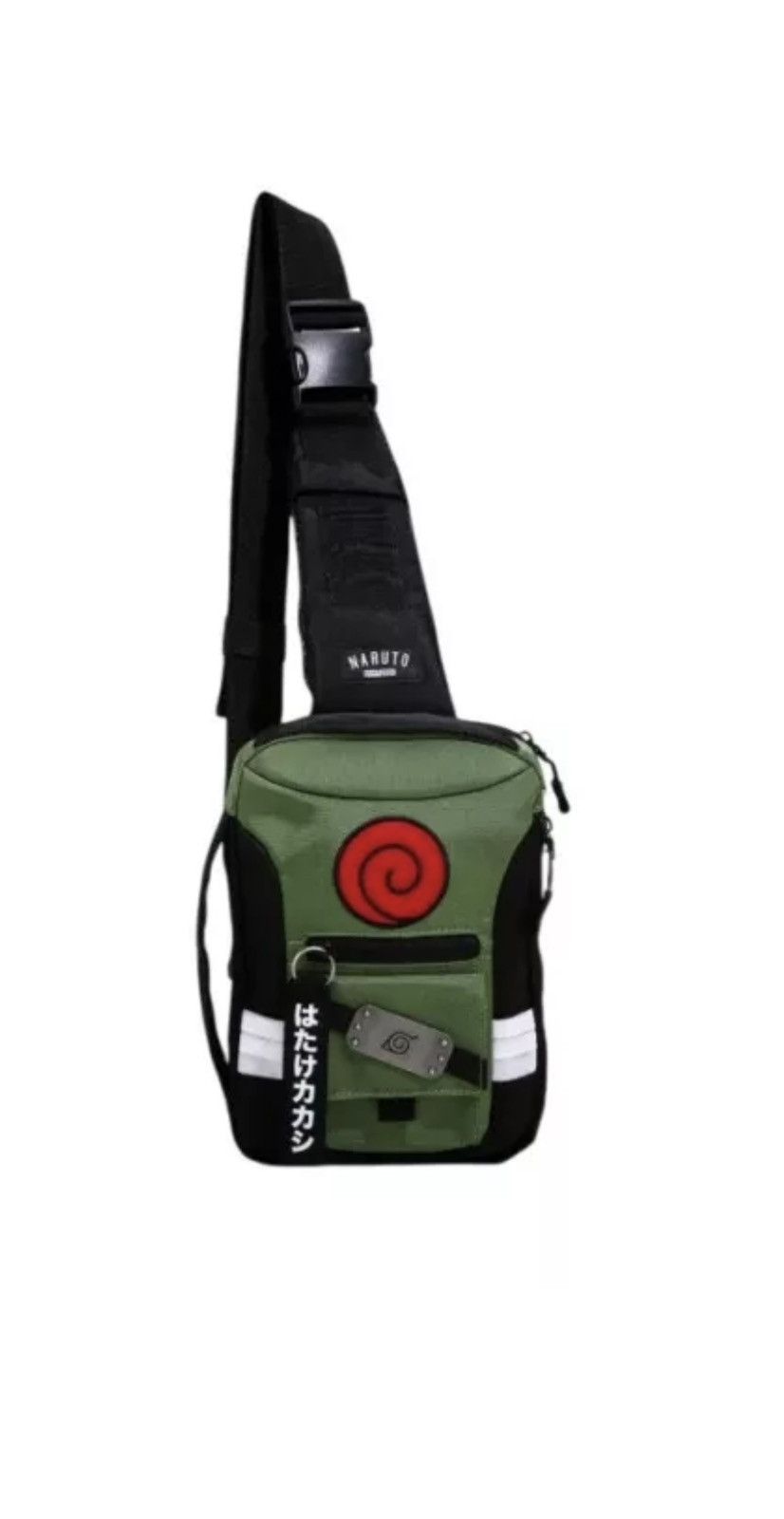 Designer Naruto Sling Bag NWT in Green, Men's