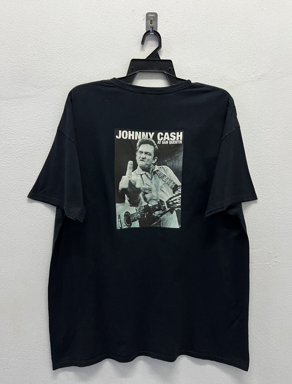Fruit Of The Loom × Vintage VINTAGE JOHNNY CASH AT SAN QUENTIN SHIRT Size US XL / EU 56 / 4 - 1 Thumbnail
