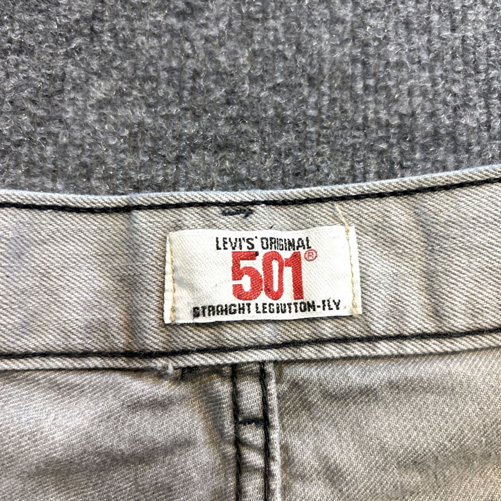 Levi's Levi's 501 Jeans Men 36x30 Button Fly Straight Gray Denim Regular Vintage? No. (Reworded for clarity) Size US 36 / EU 52 - 5 Thumbnail