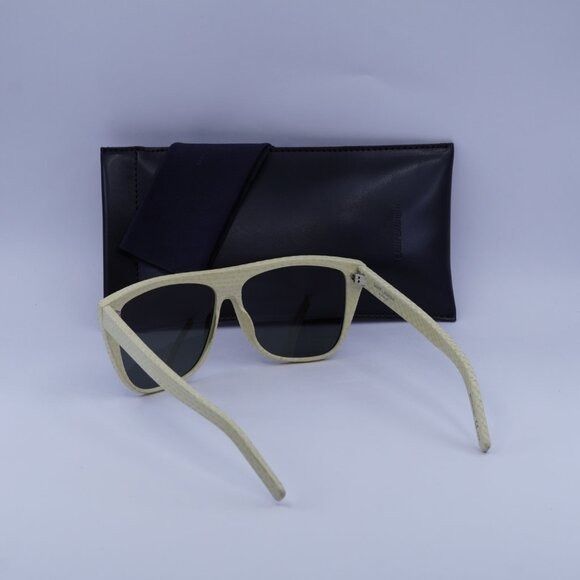 Saint Laurent Paris Saint Laurent SL1 021 Sunglasses Ivory Square Frame Size ONE SIZE - 10 Thumbnail
