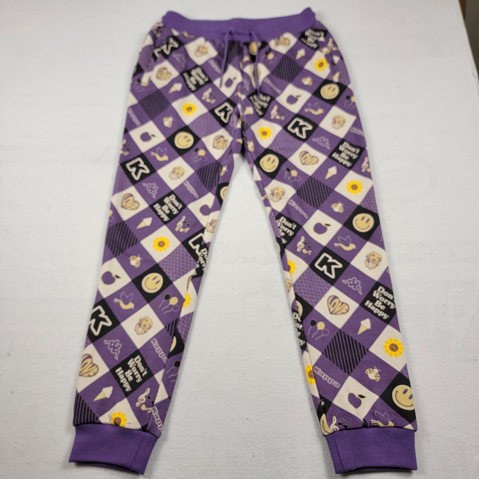 Kappa Kappa Logo Edmar Fleece Jogger Purple Mens Sz L (827) Size US 32 / EU 48 - 1 Thumbnail