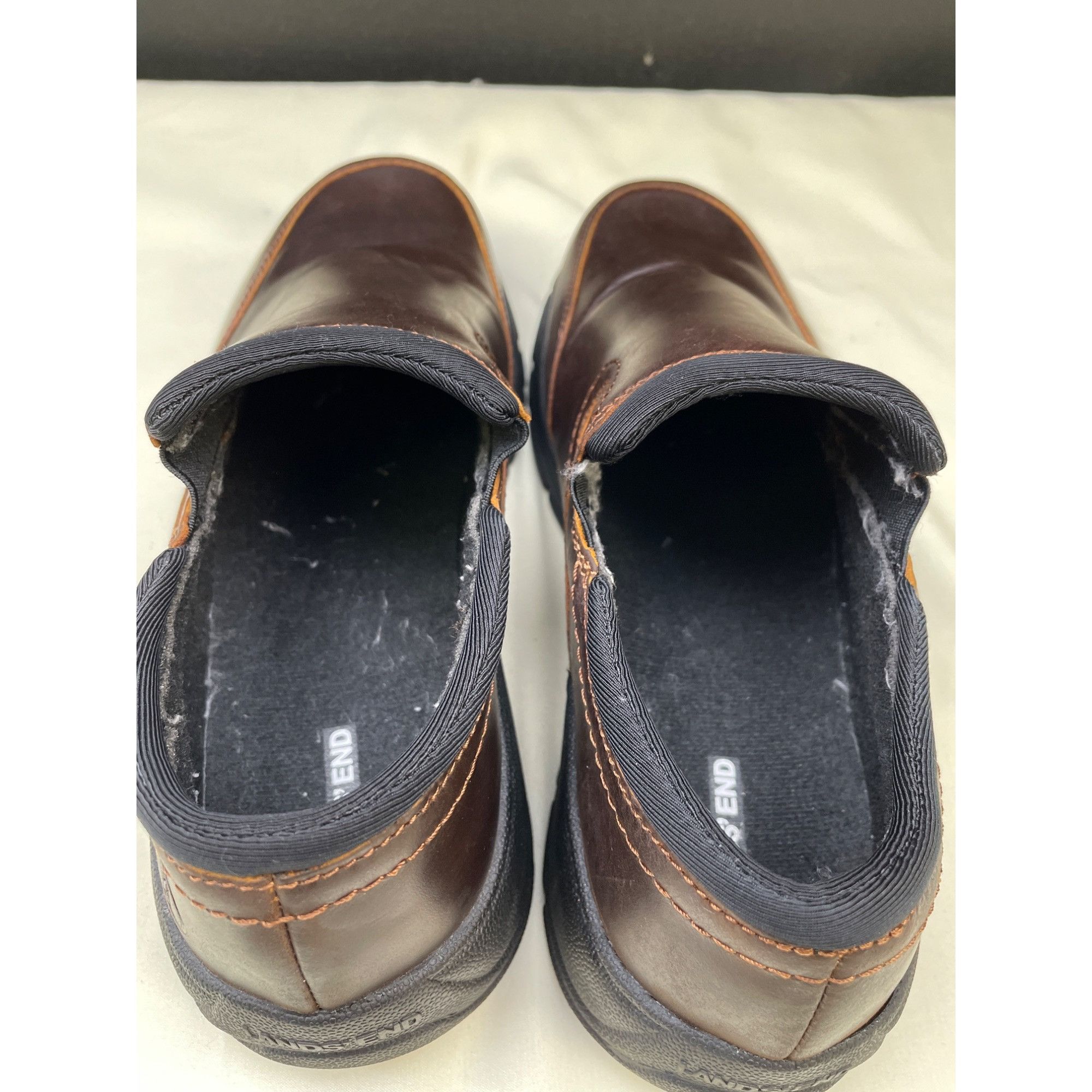 Lands' End Lands End Women's Leather Brown Comfort Slip on Shoes Size 9 Size US 9 / IT 39 - 7 Thumbnail