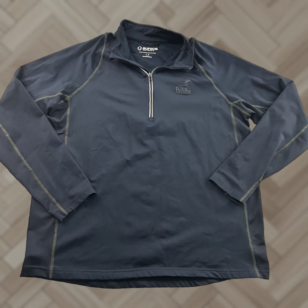 Vintage Sunice Jacket L Golf Blue Mens Large Fleece Lined Pullover 1/4 Zip Size US L / EU 52-54 / 3 - 1 Thumbnail