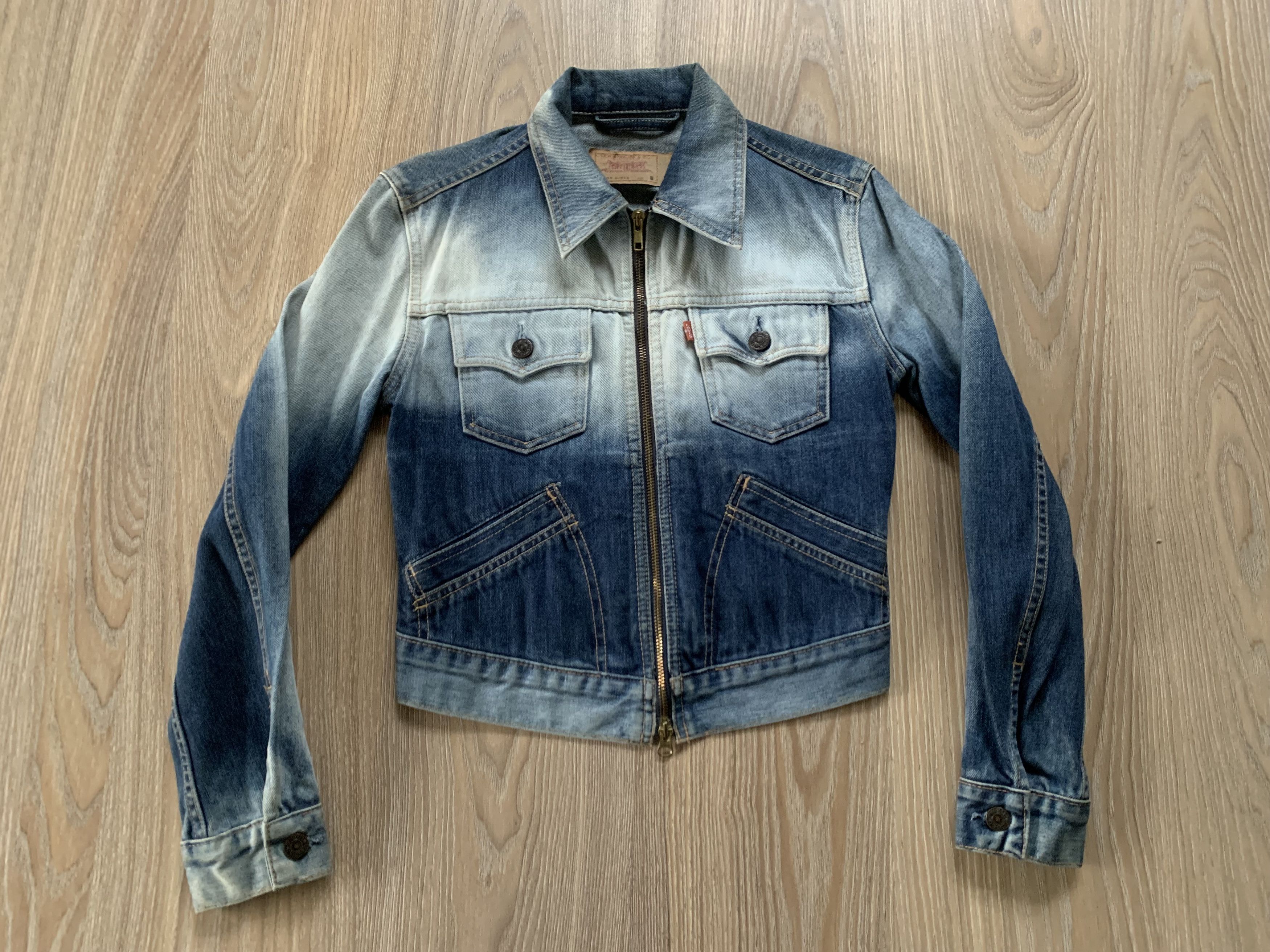 Levi's Vintage Womens Levi’s Denim Zip Jacket Size S / US 4 / IT 40 - 2 Thumbnail