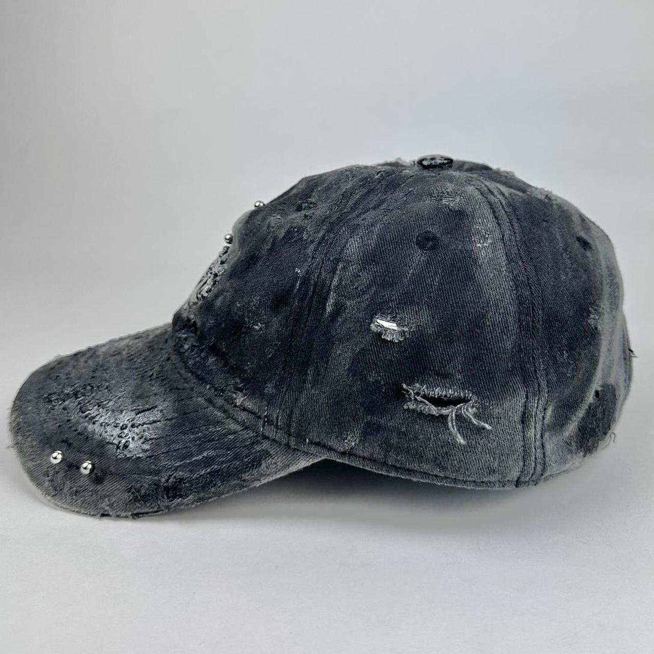 Other ASTROBOI* 'Paris' Gray Rhinestone Pierced Hat Size ONE SIZE - 6 Thumbnail