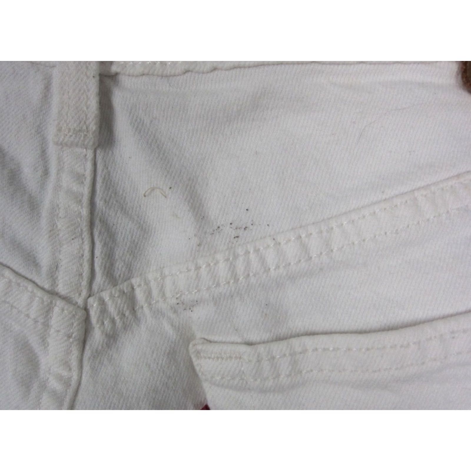 Levi's Levi's 501 Jean Shorts Womens 31 White Denim Premium Casual 90s Button Fly Jorts Size 24" / US 00 / IT 34 - 3 Thumbnail
