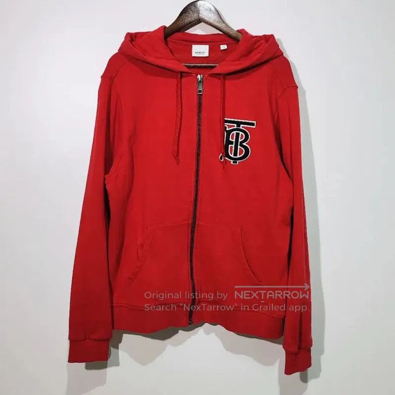 Burberry Burberry Red Cotton Women's Hoodie. Size XL / US 12-14 / IT 48-50 - 1 Thumbnail