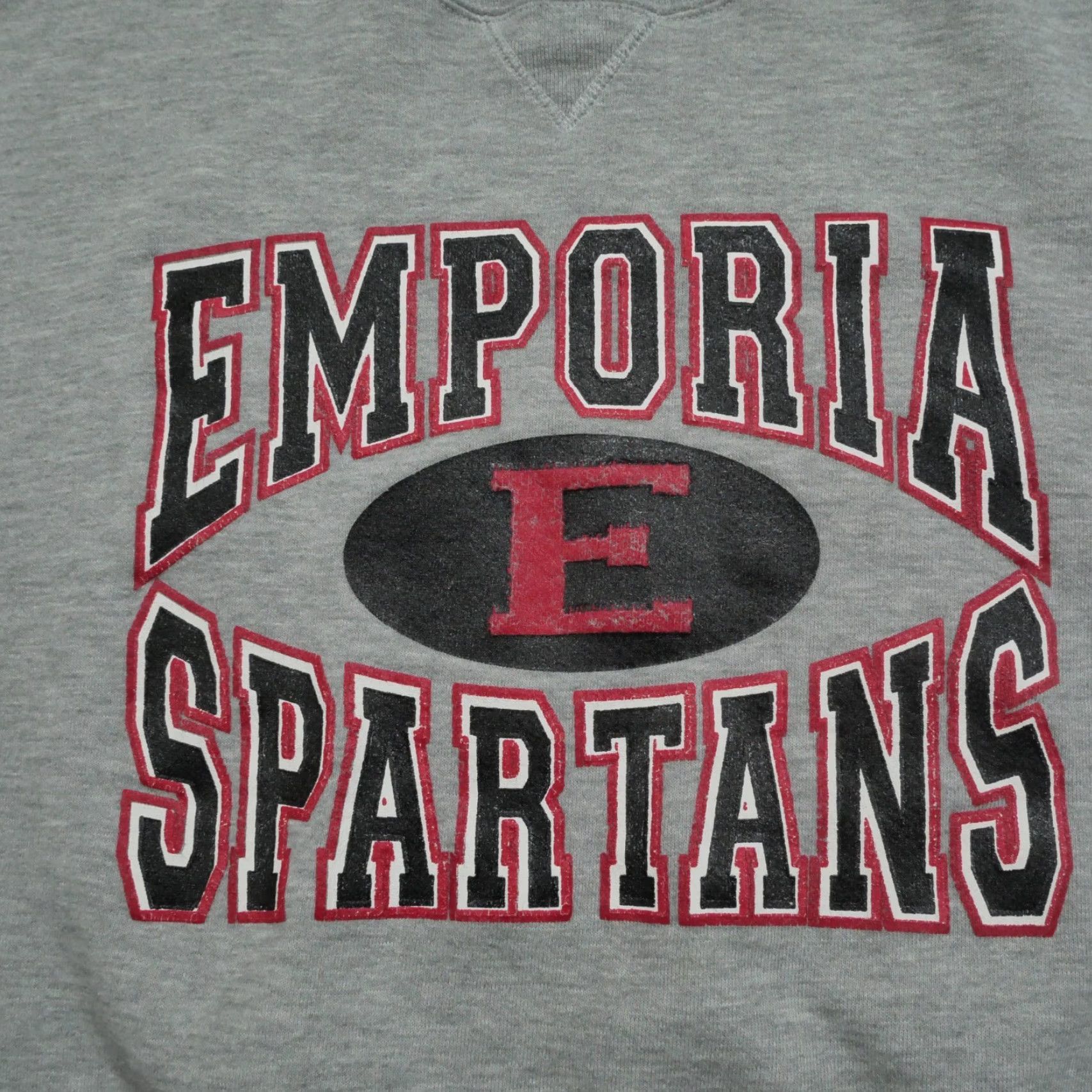 Russell Athletic VINTAGE Russell Athletic Sweatshirt Mens XL Grey Pullover 90s Spartans Emproia? (Original says Emporia) Size US XL / EU 56 / 4 - 2 Thumbnail