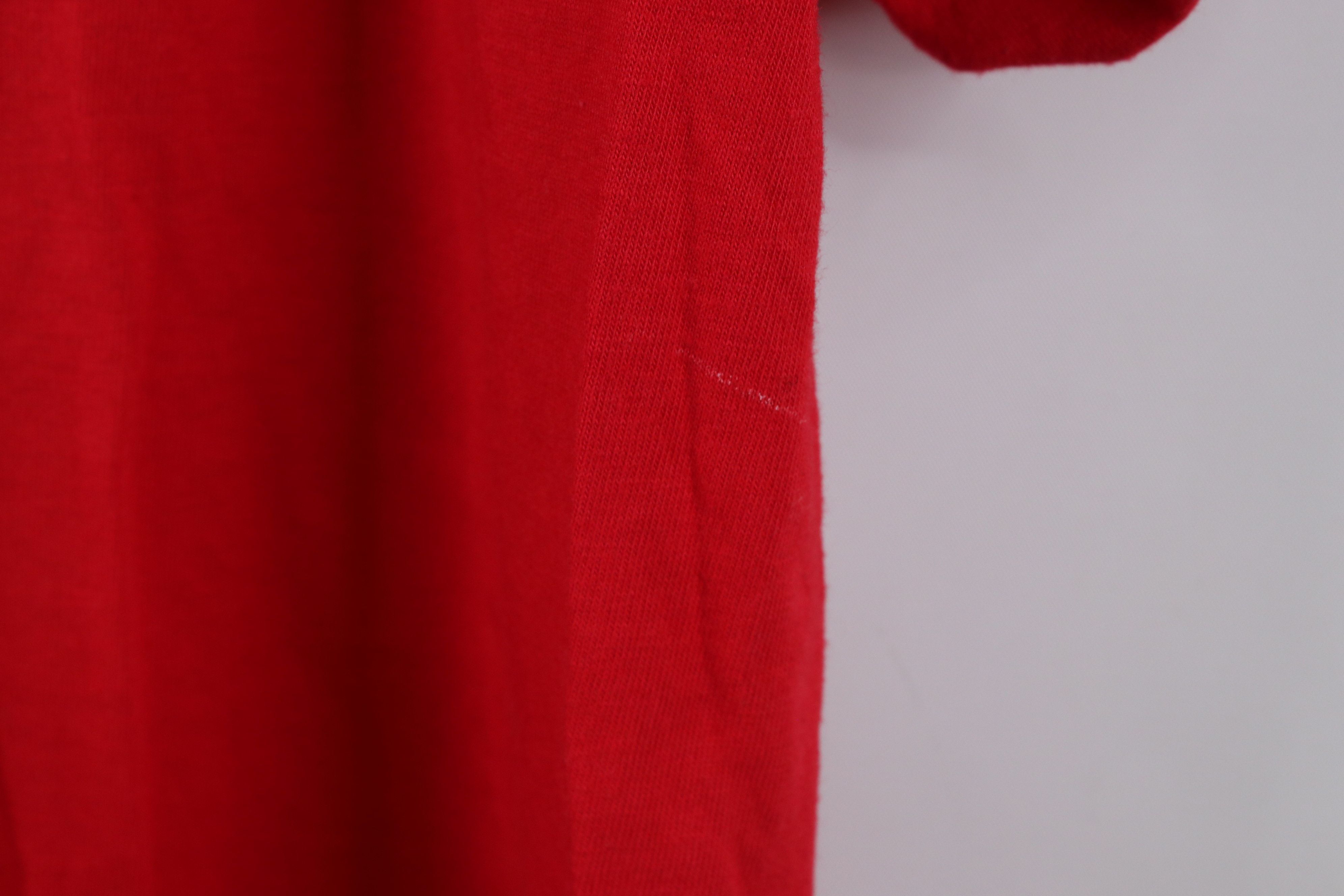 Vintage Vintage 70s 80s Streetwear Short Sleeve T-Shirt Red USA Size US XL / EU 56 / 4 - 10 Thumbnail