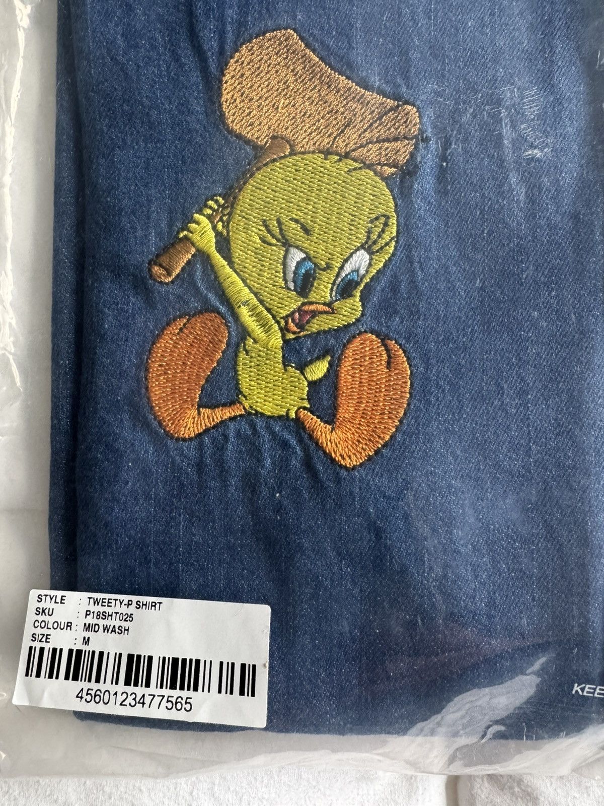 Palace Palace Denim Tweety-P button down shirt Size US M / EU 48-50 / 2 - 5 Thumbnail