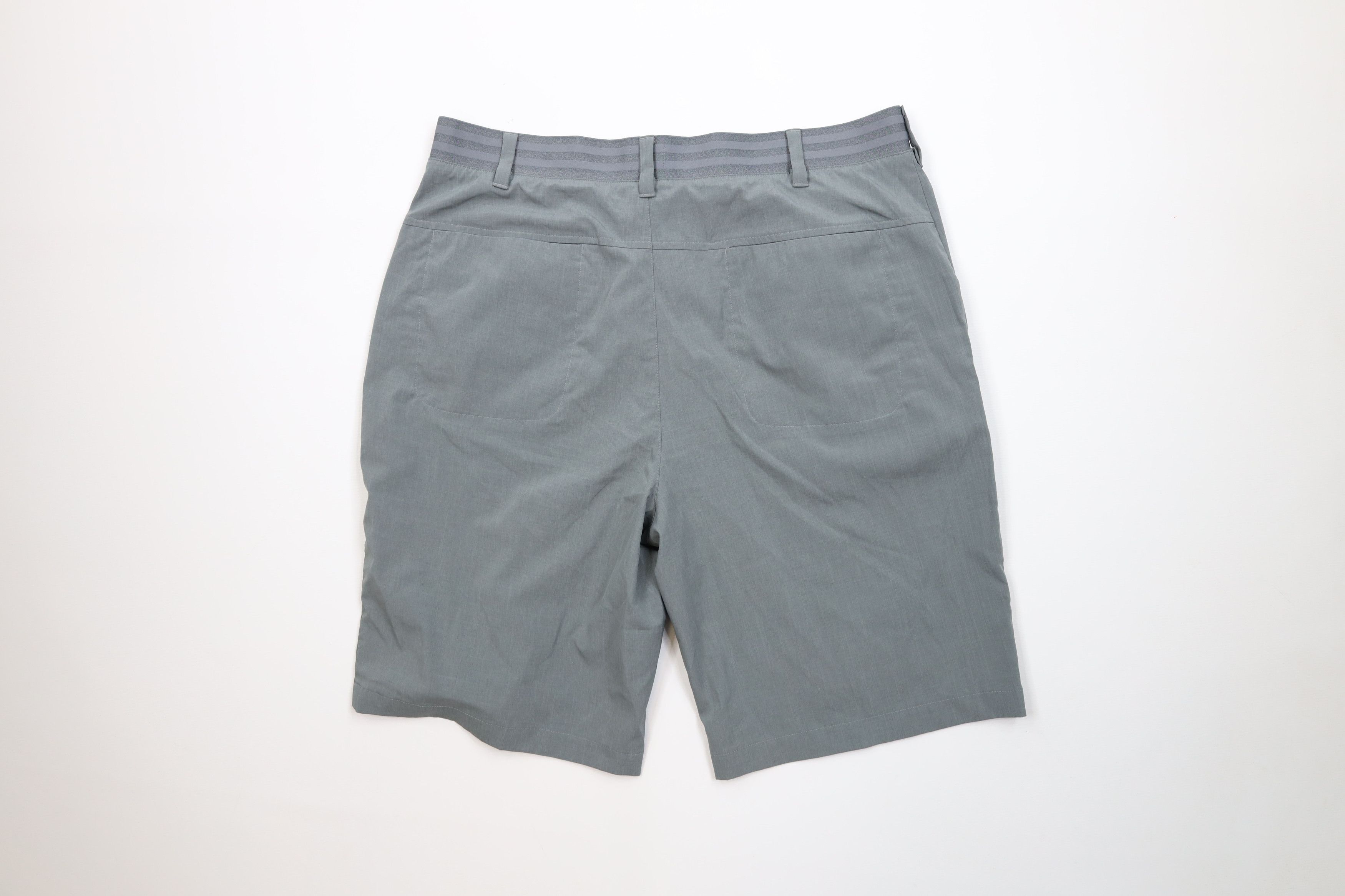 Adidas Adidas Golf Striped Stretching Golfing Chino Shorts Gray Size US 35 - 10 Thumbnail