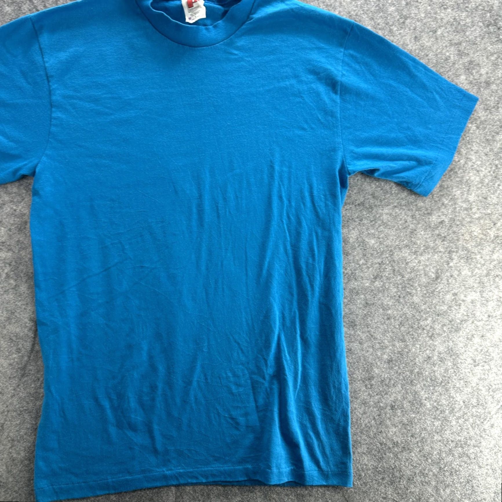Vintage VINTAGE Paramount Sportswear Shirt Mens L Blue Blank Single Stitch Made USA 80s Size US L / EU 52-54 / 3 - 3 Thumbnail