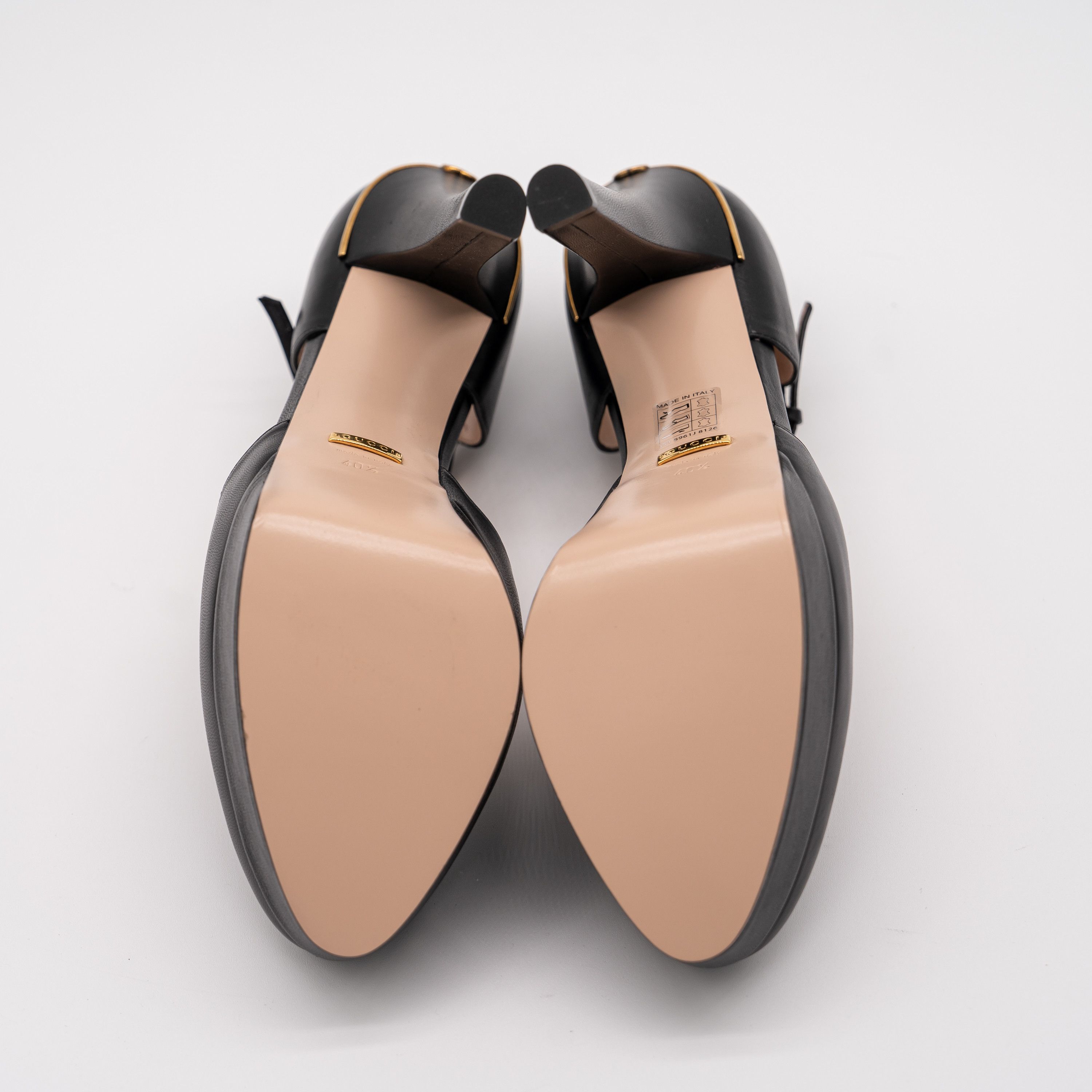 Gucci 40.5G 10.5 US Gucci Platform Pumps Black Leather Strap Size US 10.5 / IT 40.5 - 6 Thumbnail