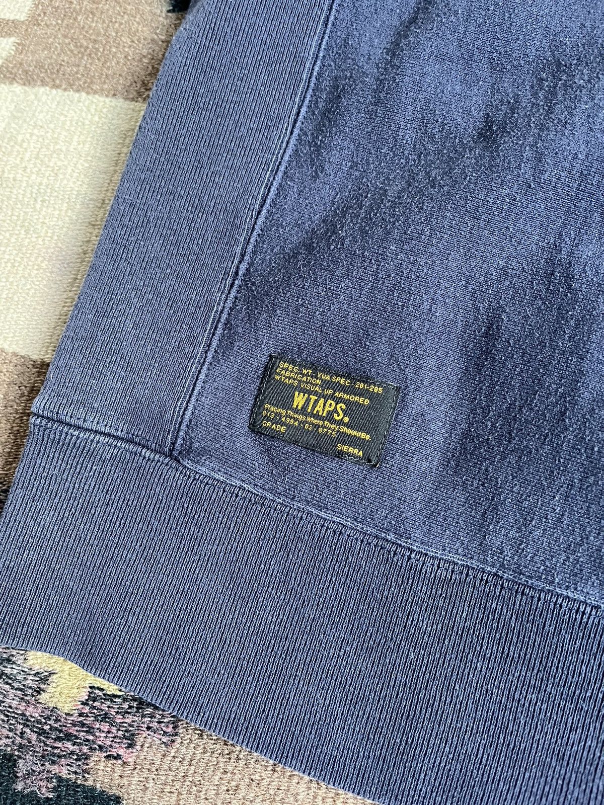 Wtaps WTAPS Japan Navy Blue Logo Design Cotton Sweatshirt Crewneck Size US S / EU 44-46 / 1 - 4 Thumbnail