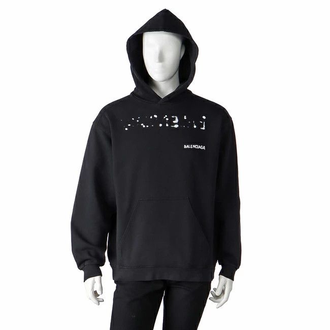 Balenciaga o1bcso1str0426 Hand Drawn Balenciaga Back Hoodie in Black Size US XXS / EU 40 - 6 Thumbnail