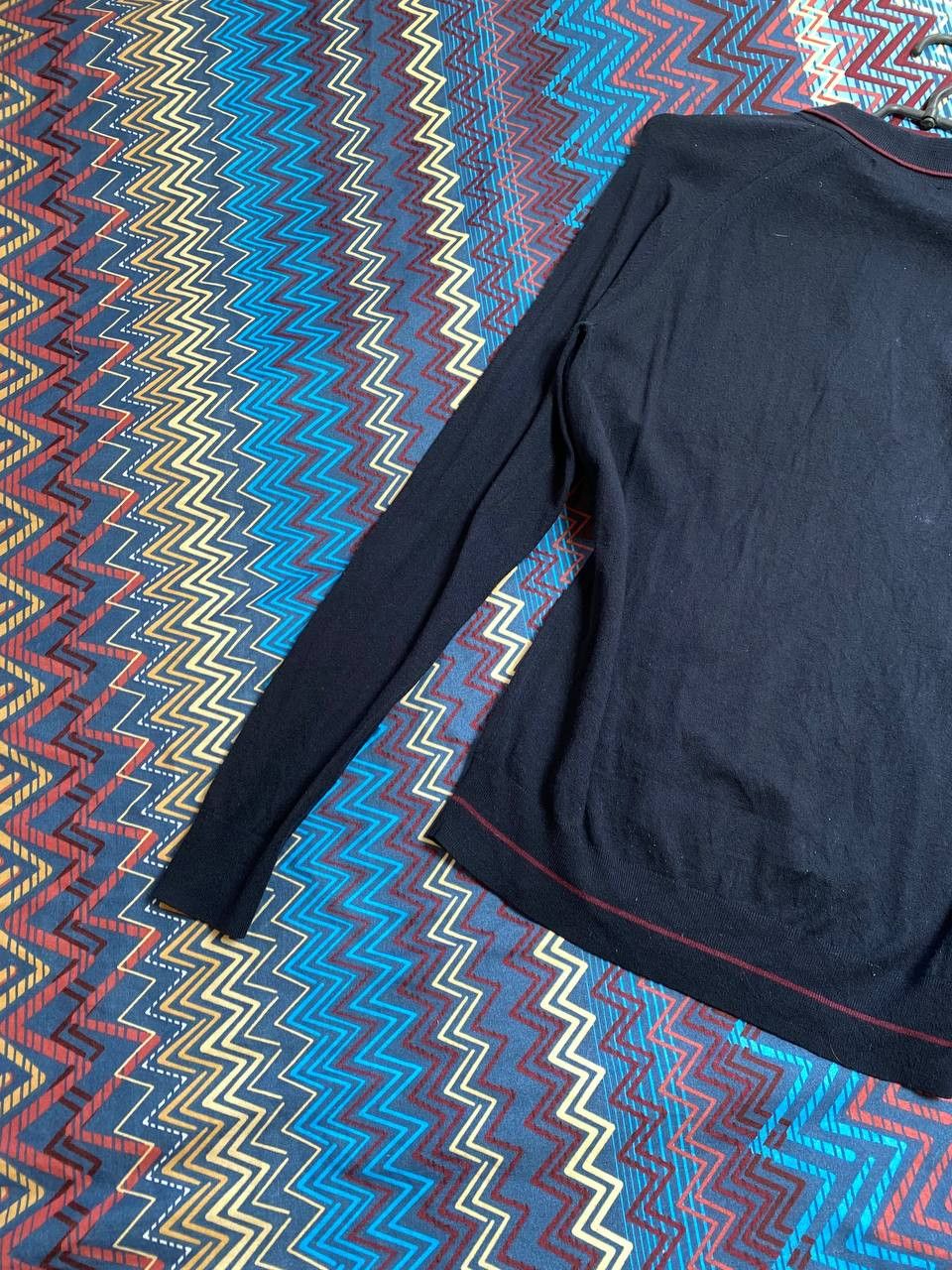 Fred Perry Mens Fred Perry Polo Longsleeve Navy Size US S / EU 44-46 / 1 - 9 Thumbnail