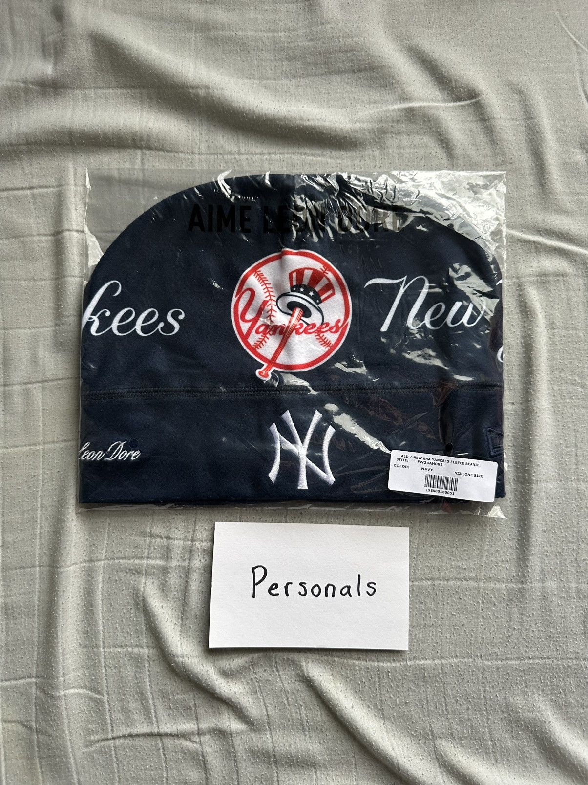 帽子 ALD Newera Yankees Fleece Skull Cap Navy ALD / New Era Yankees Fleece Skull Cap | Parallel
