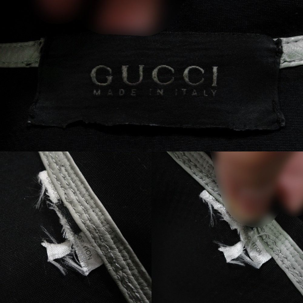 Gucci Runway Resort 2010 Embossed Leather Biker Moto Jacket Size S / US 4 / IT 40 - 11 Thumbnail