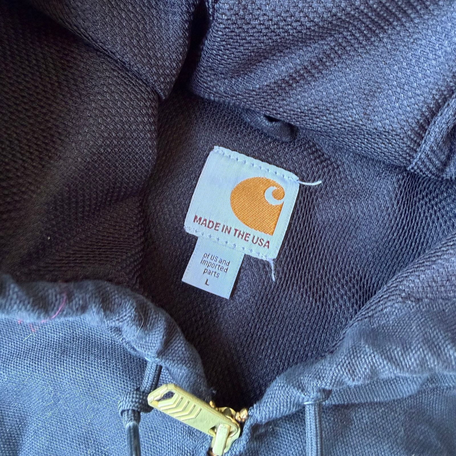 Carhartt × Vintage Carhartt J131 black hooded work wear jacket Size US L / EU 52-54 / 3 - 9 Thumbnail