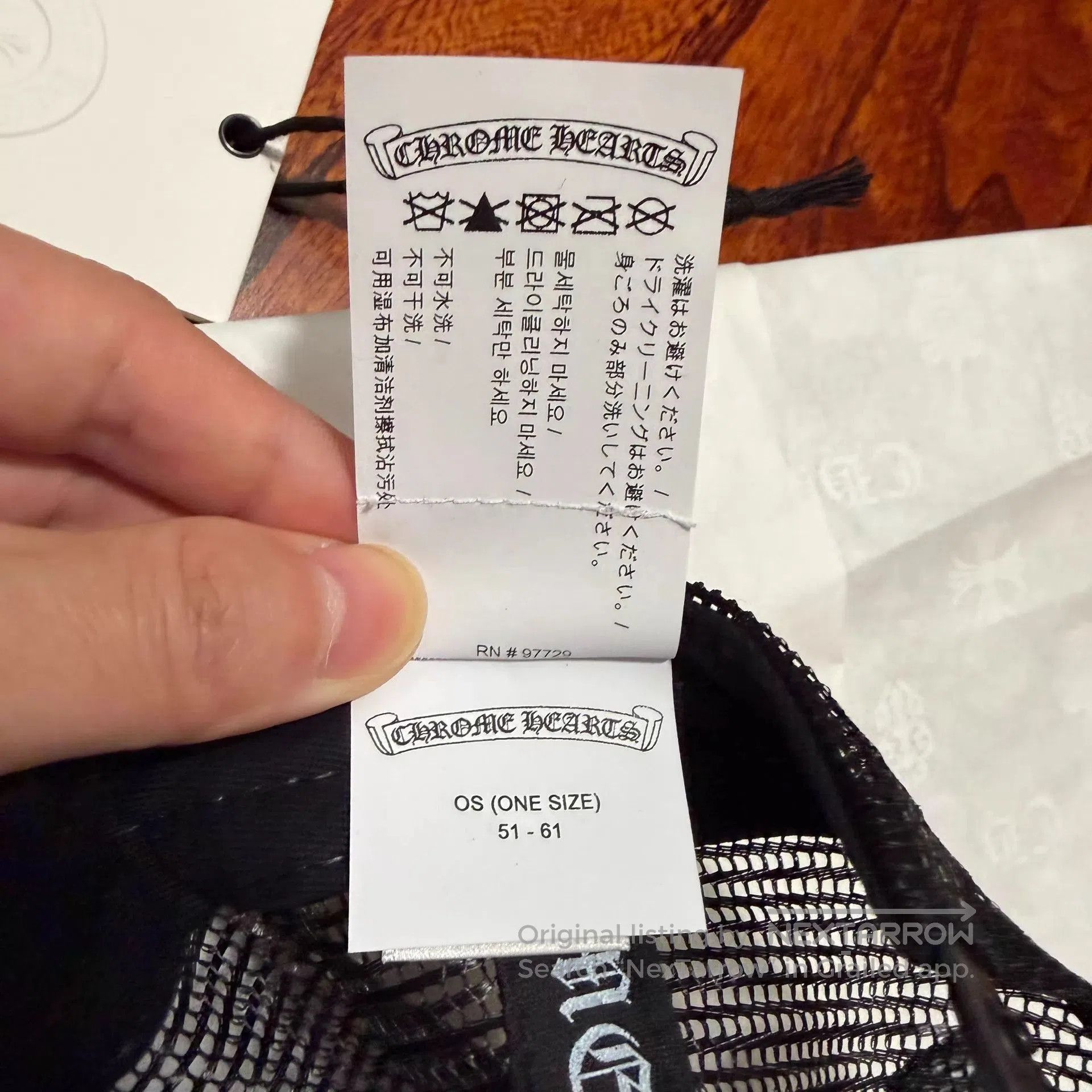 Chrome Hearts Black Trucker Hat with White Cross Embroidery. Size ONE SIZE - 8 Thumbnail
