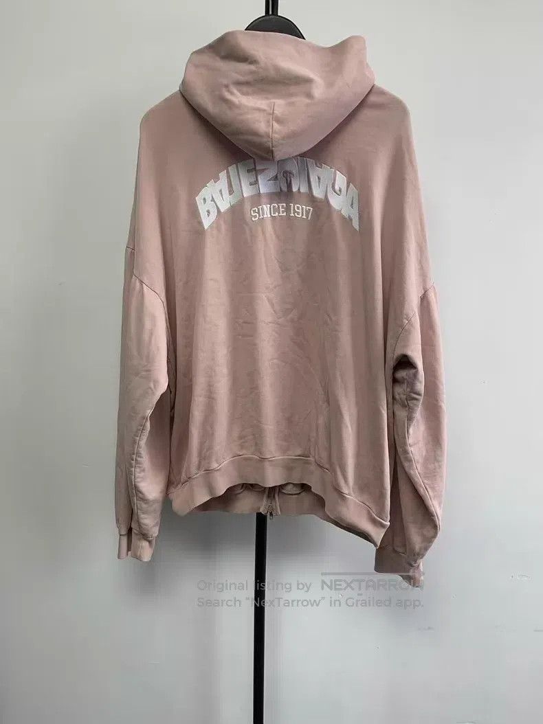 Balenciaga Balenciaga Letter Printed Zip-Up Hoodie Casual Sweatshirt Size US S / EU 44-46 / 1 - 2 Thumbnail