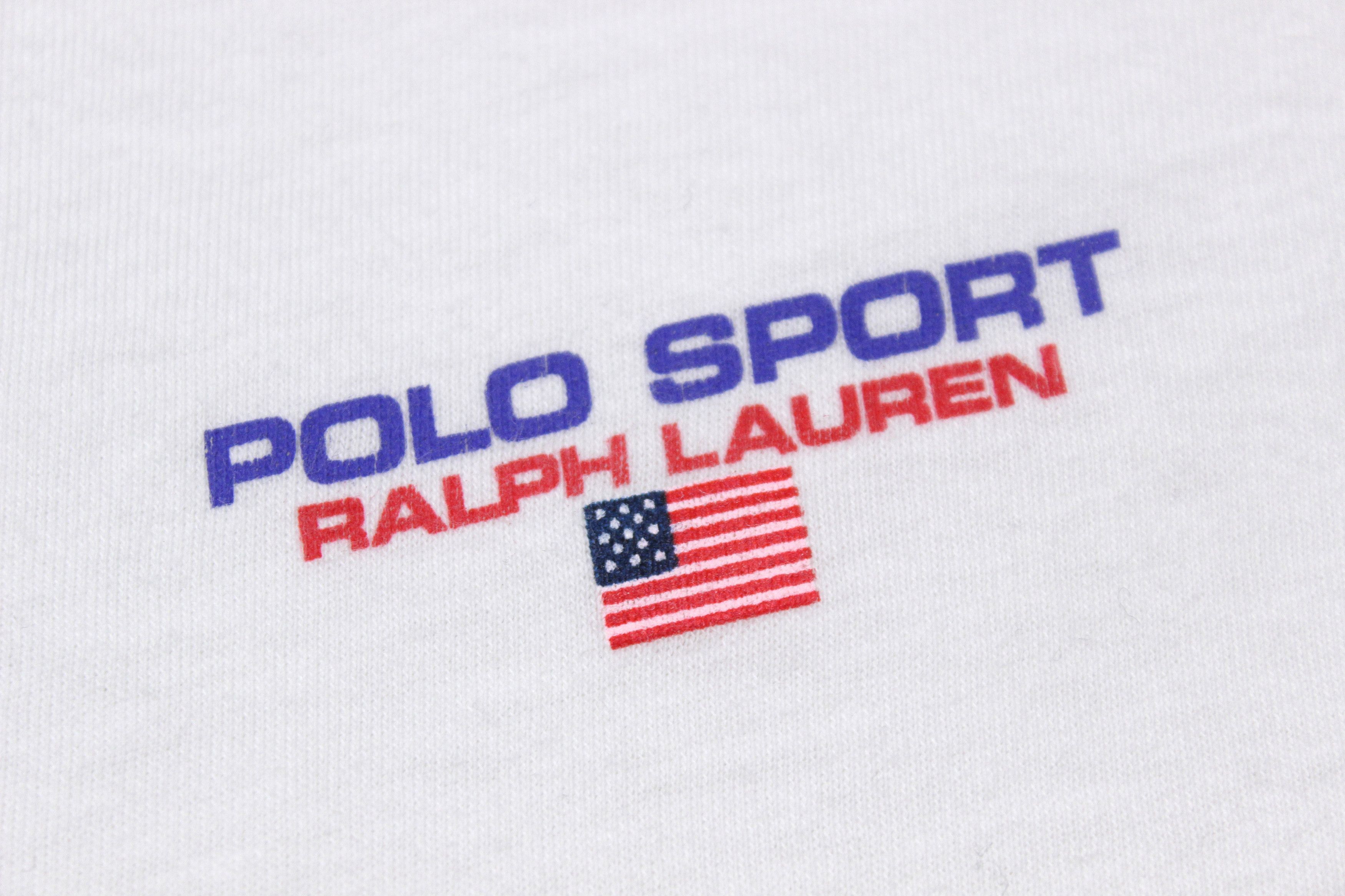 Polo Ralph Lauren 90S Logo T-Shirt Vintage Made in USA Size US M / EU 48-50 / 2 - 4 Thumbnail
