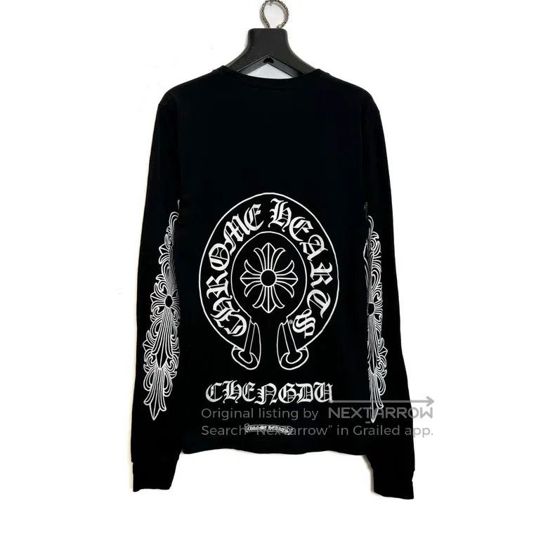 CHROME HEARTS Size XXL Horseshoe arm long sleeve