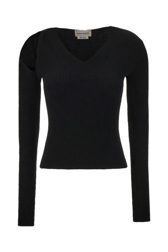 ALEXANDER MCQUEEN Women Sweater 768602Q1A65 1000 BLACK