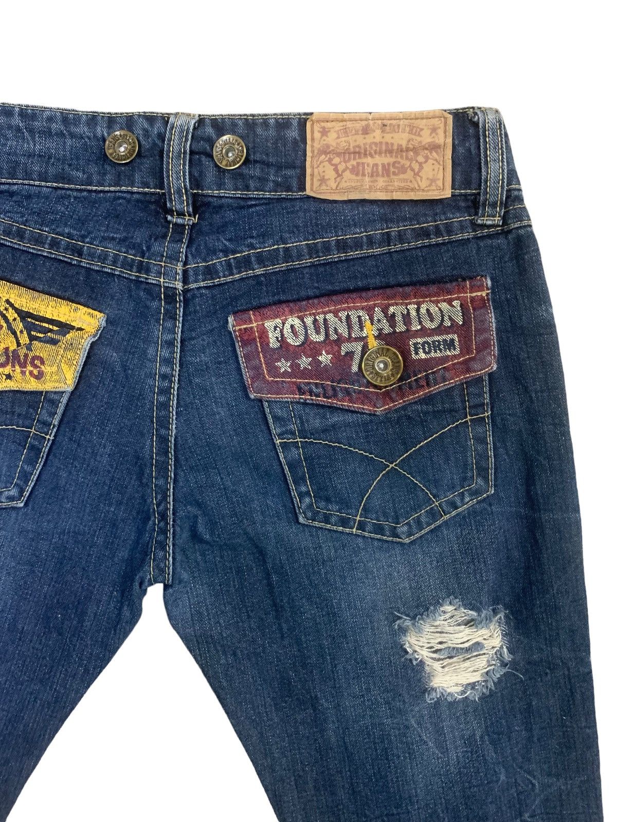 If Six Was Nine × Japanese Brand × Le Grande Bleu (L.G.B.) Vintage Japanese Original Jeans Distress Short Jeans Size US 31 - 9 Thumbnail