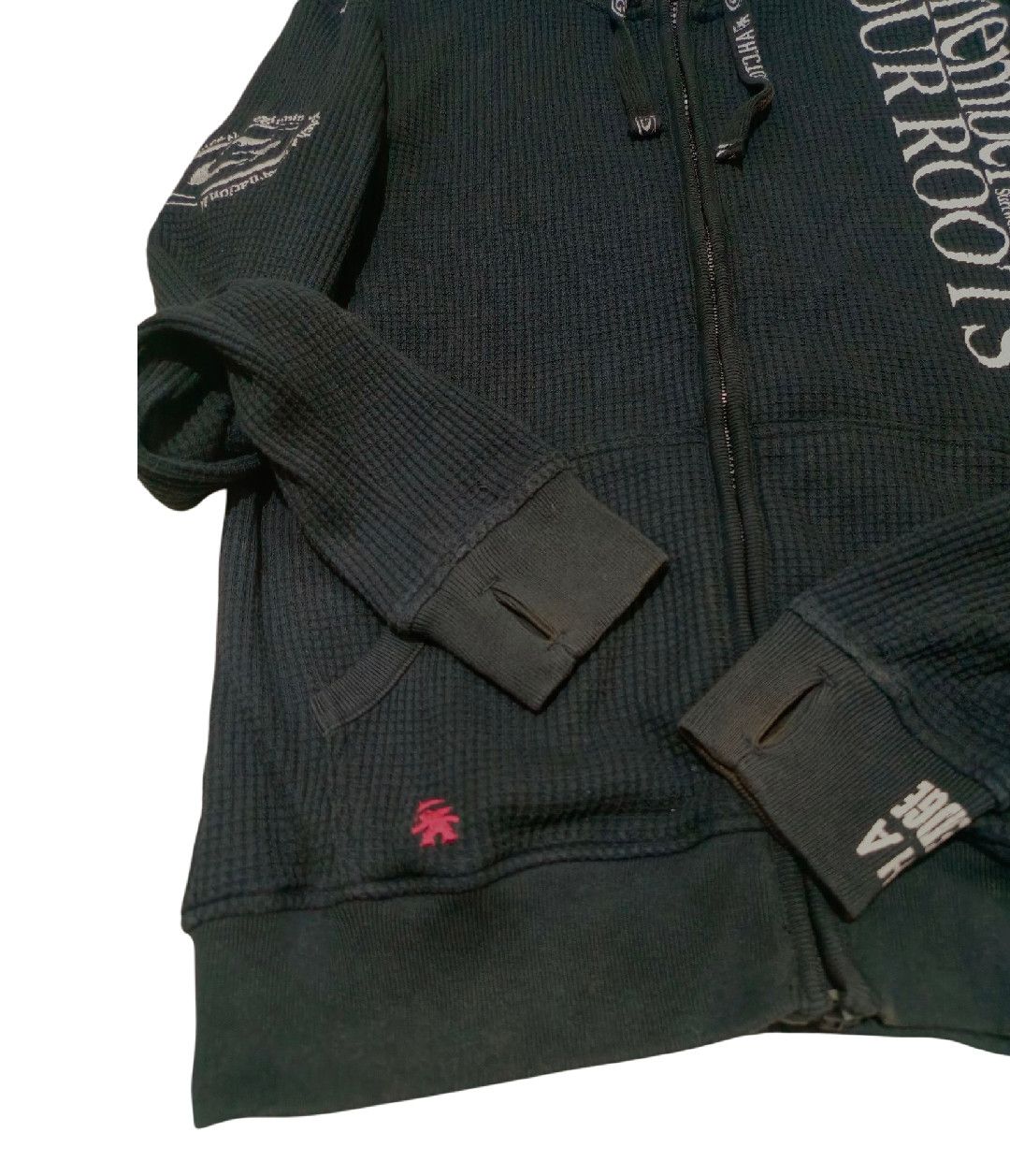 Vintage 2000's Gotcha Waffle Full Over Zipper Hoodie Size US M / EU 48-50 / 2 - 4 Thumbnail
