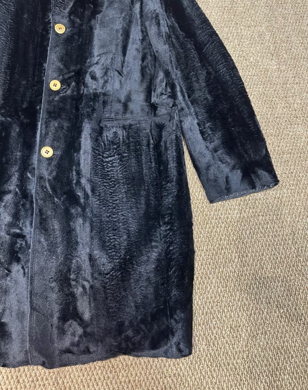 Comme des Garcons Homme Plus Comme des Garçons HOMME PLUS Black Velvet Long Coat K23 Size US L / EU 52-54 / 3 - 2 Thumbnail