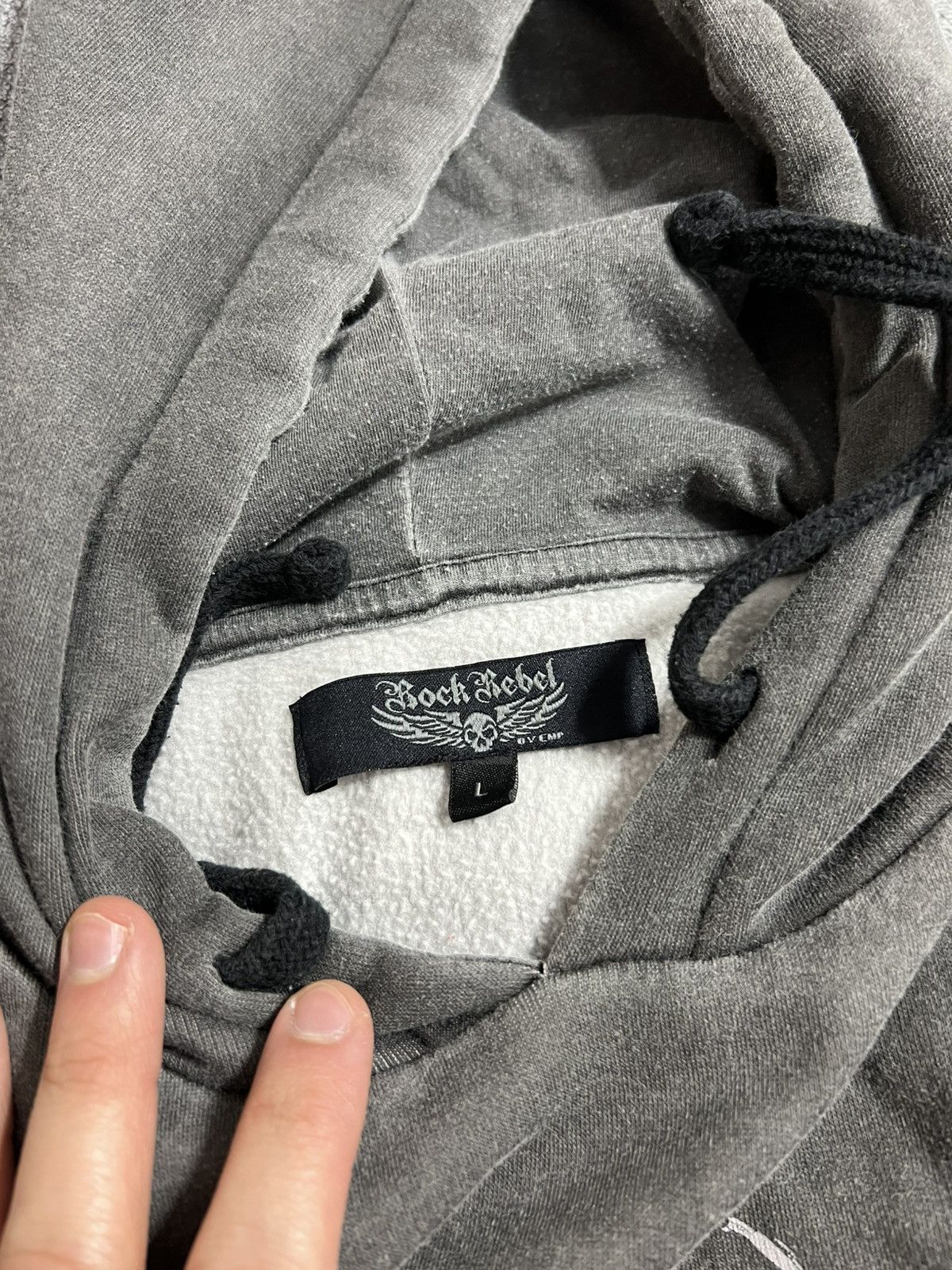 Other Rock rebel vibe faded Y2k Hoodie vintage Size M / US 6-8 / IT 42-44 - 10 Thumbnail