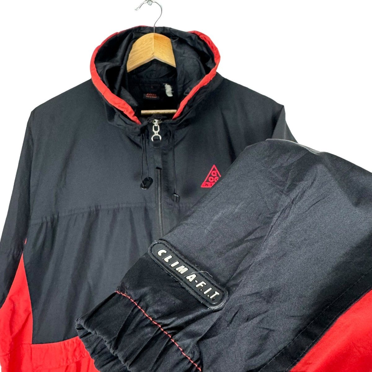 Vintage ❄️NIKE ACG 2 IN 1 HOODIE WINDBREAKER ANORAK JACKET Size US L / EU 52-54 / 3 - 5 Thumbnail
