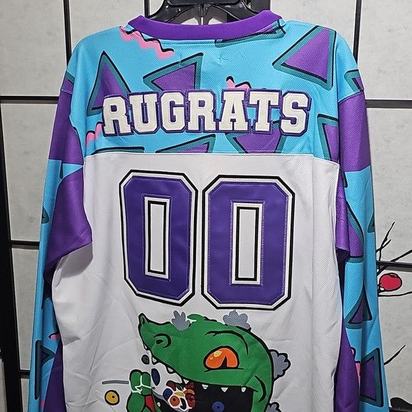 Other Rugrats Reptar Hockey Jersey Size Large NWT Size US L / EU 52-54 / 3 - 9 Thumbnail