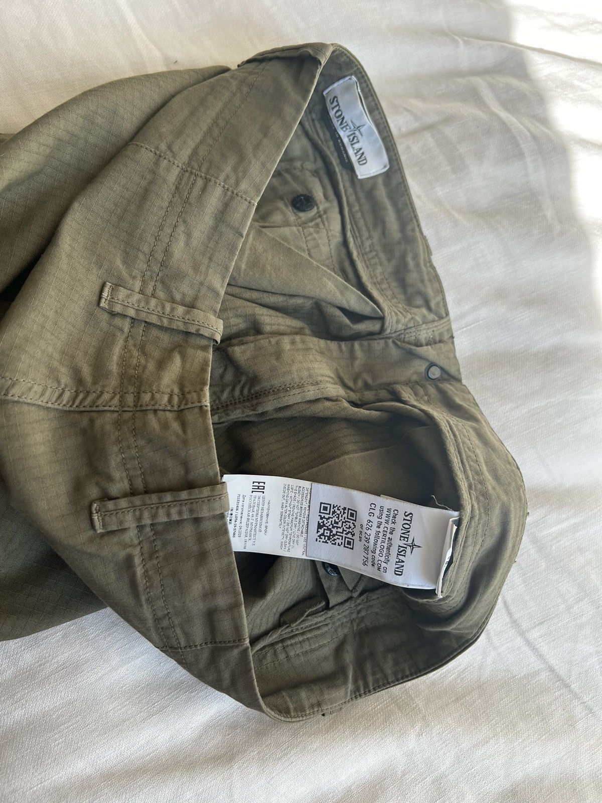 Stone Island Stone Island 41406 Cargo pants 32 olive Size US 32 / EU 48 - 7 Thumbnail