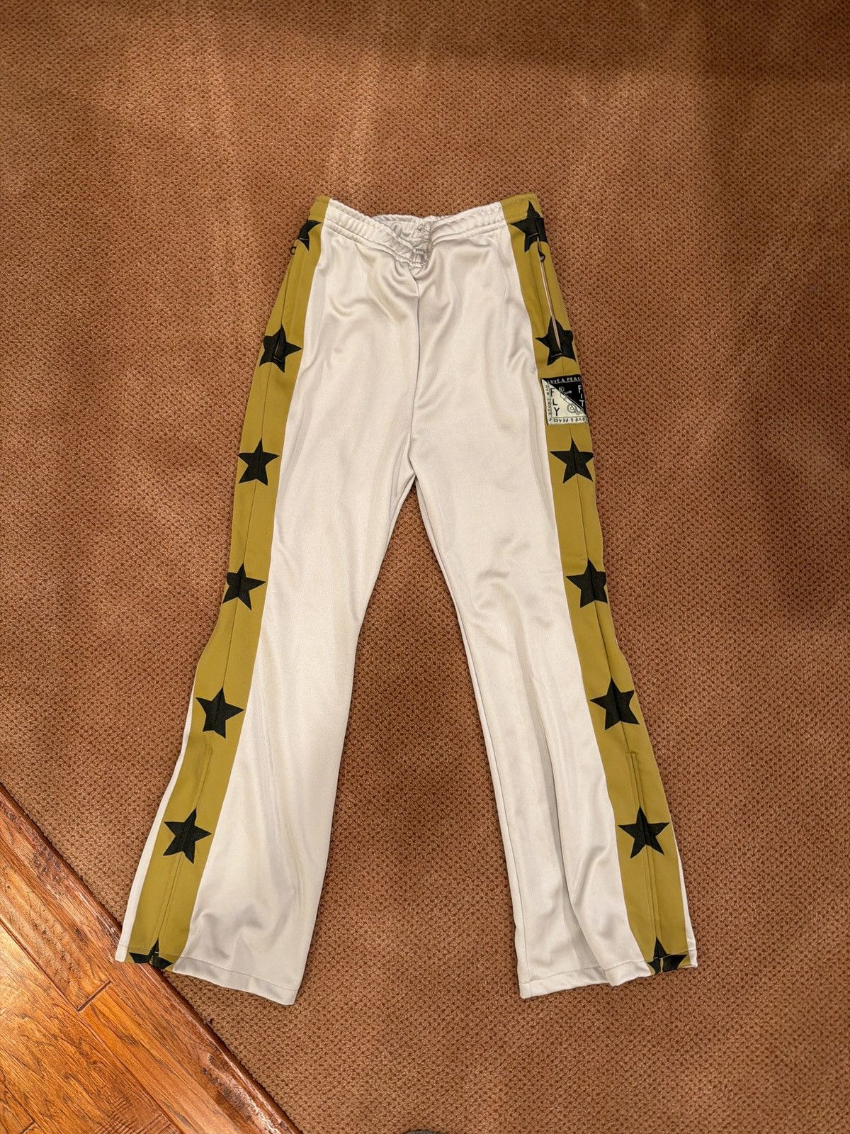 Kapital Kapital stantman cream tan yellow gold black star Size US 34 / EU 50 - 1 Thumbnail