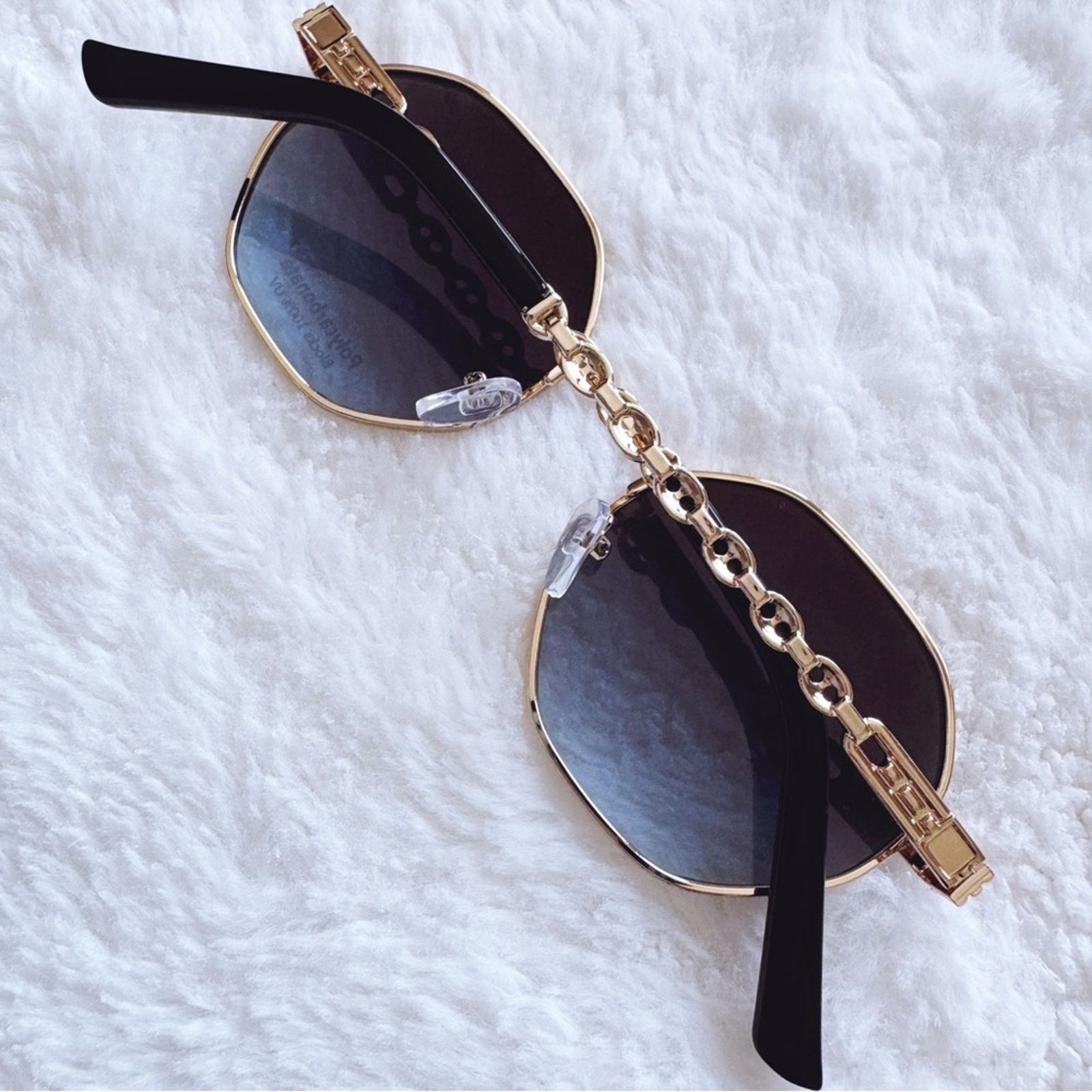 Other Phoebe Dark Blue Geometric Sunglasses Size ONE SIZE - 14 Thumbnail