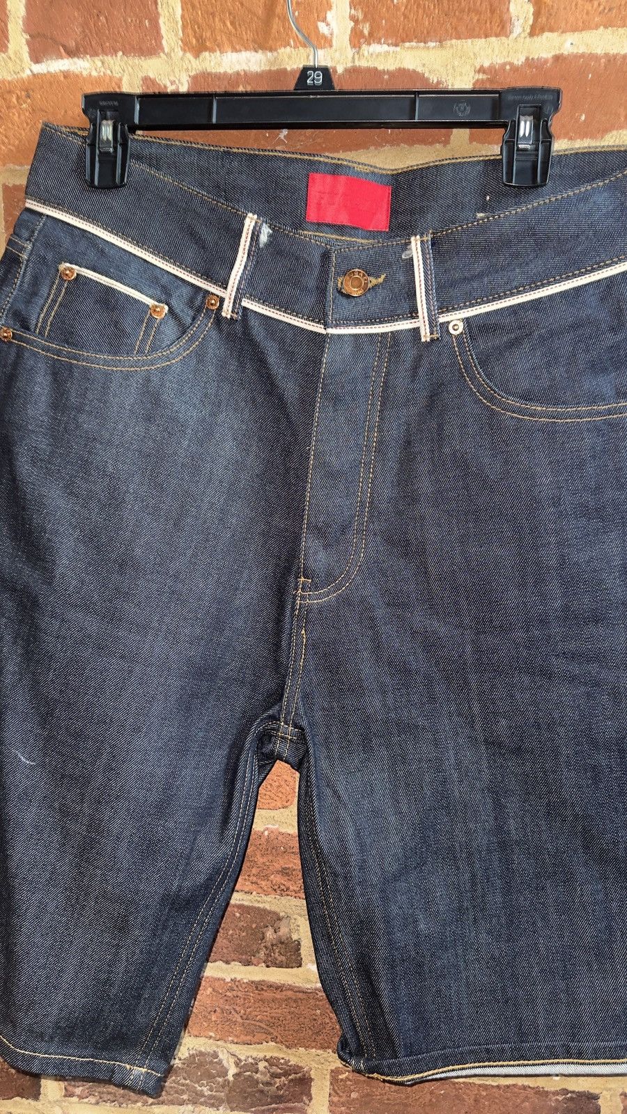 Fugazi FUGAZI “Selfish” Raw Denim Shorts Indigo/Selvedge Style Size US 28 / EU 44 - 2 Thumbnail