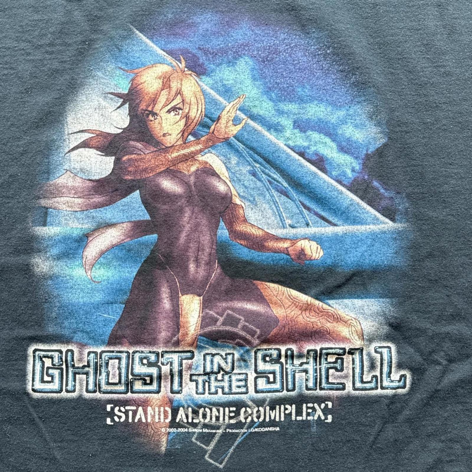 Fruit Of The Loom Faded Ghost In The Shell: Stand Alone Complex Promo T-Shirt Size US XL / EU 56 / 4 - 4 Thumbnail