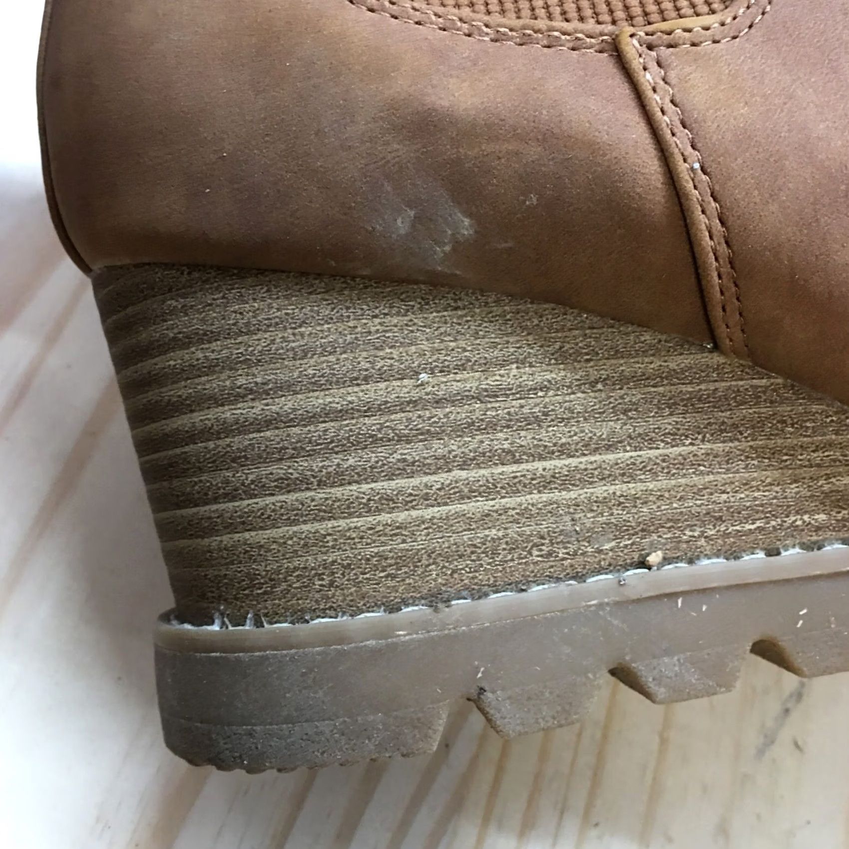 Vintage Universal Thread Chelsea Boots Womens 9 Brown Linda Leather Wedge Pull On Casual Size US 9 / IT 39 - 2 Thumbnail