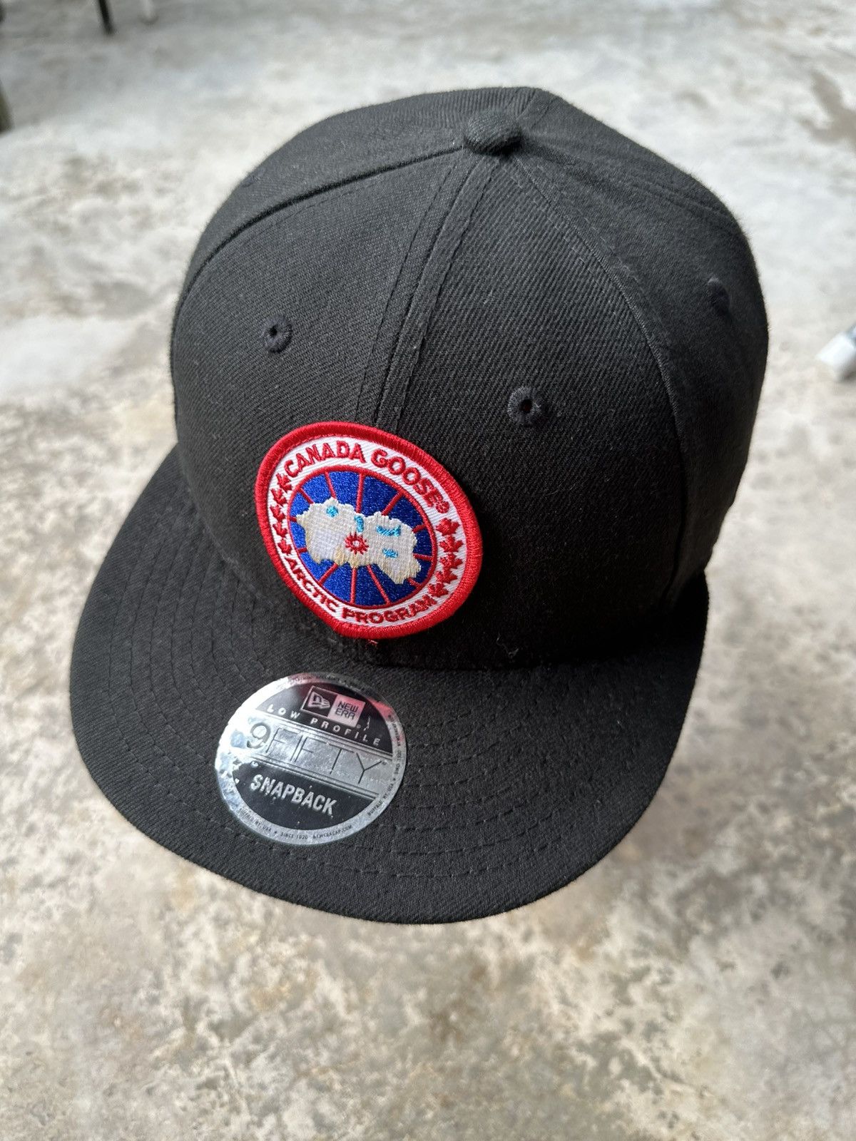Canada Goose × New Era Canada Goose New Era Arctic Logo Classic Black Snapback Cap Size ONE SIZE - 9 Thumbnail
