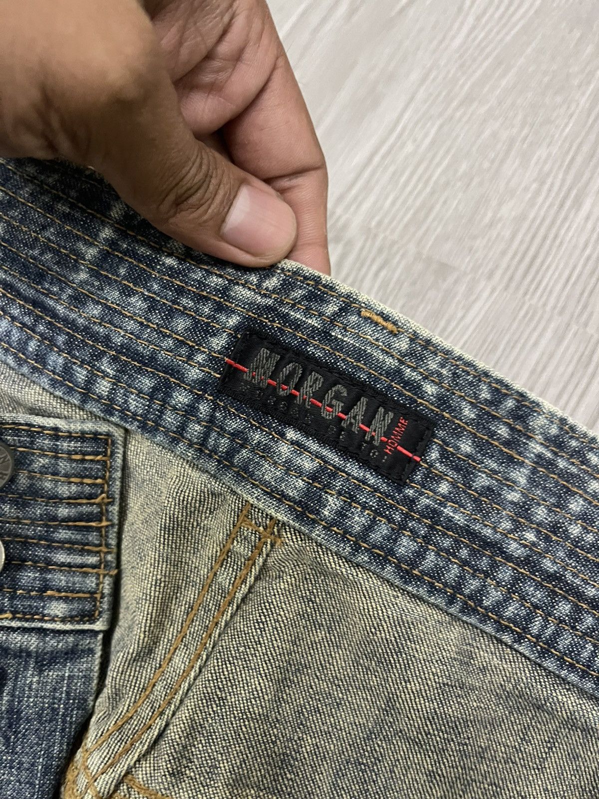 Japanese Brand × Morgan Homme Morgan Homme Flare Denim Size US 33 - 5 Thumbnail