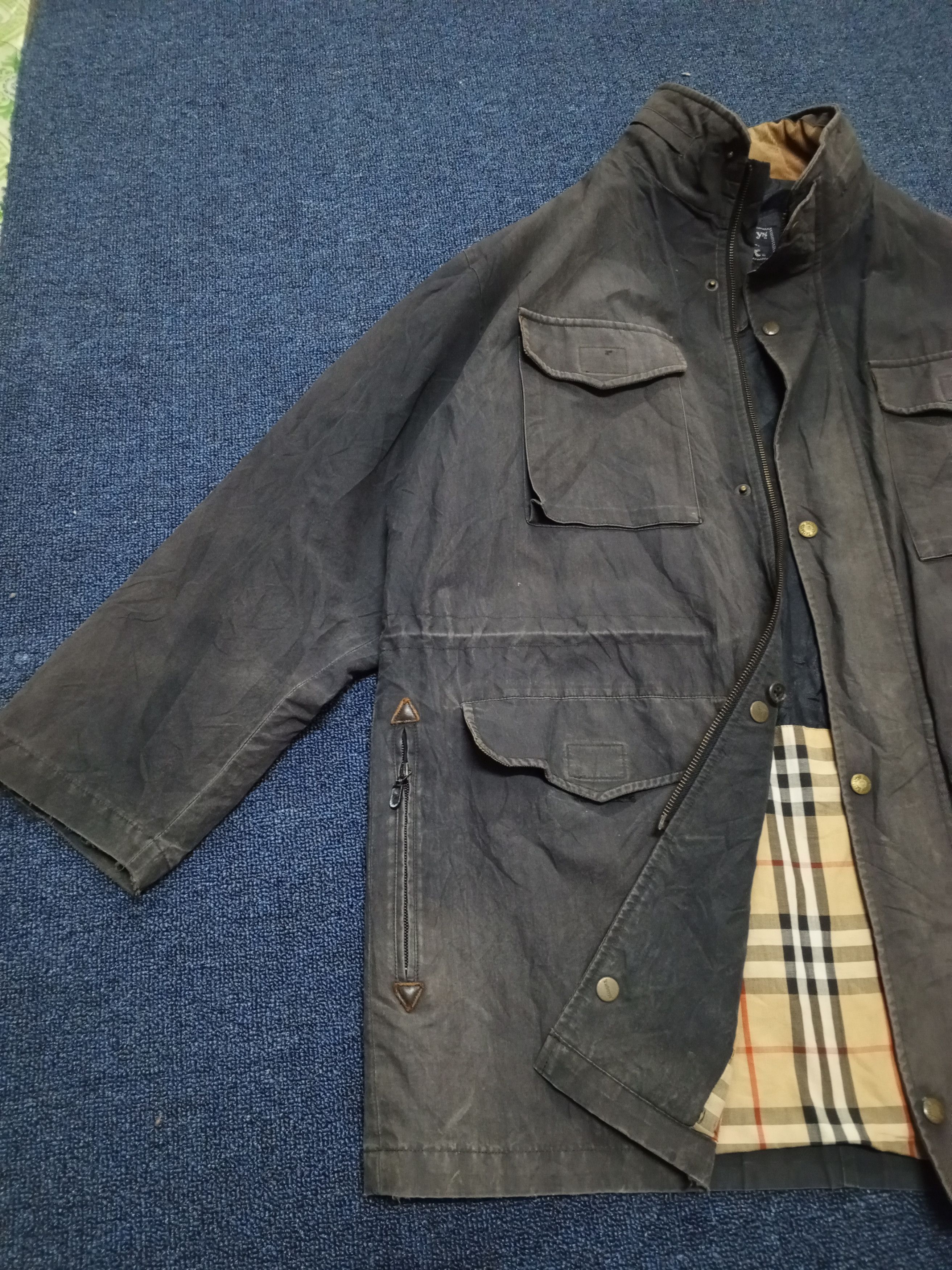 Burberry BURBERRY LONG JACKET RARE Size US XXL / EU 58 / 5 - 4 Thumbnail