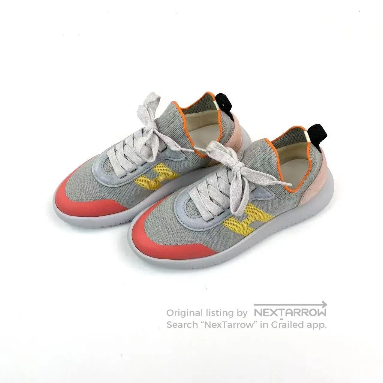 Hermes Hermes Senaker fabric color-blocking sneakers| Size US 6 / IT 36 - 1 Thumbnail