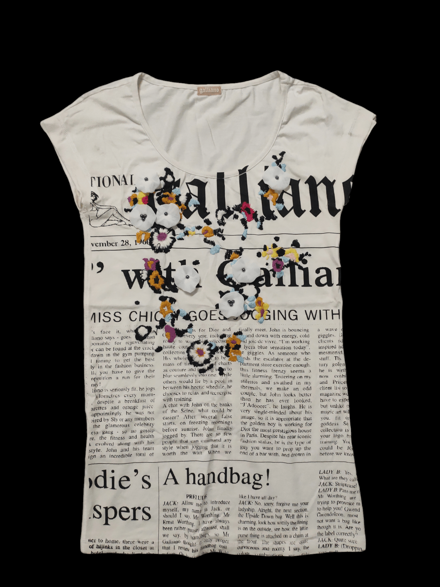 John Galliano Mini Dress John Galliano White Colour Size XS / US 0-2 / IT 36-38 - 1 Thumbnail
