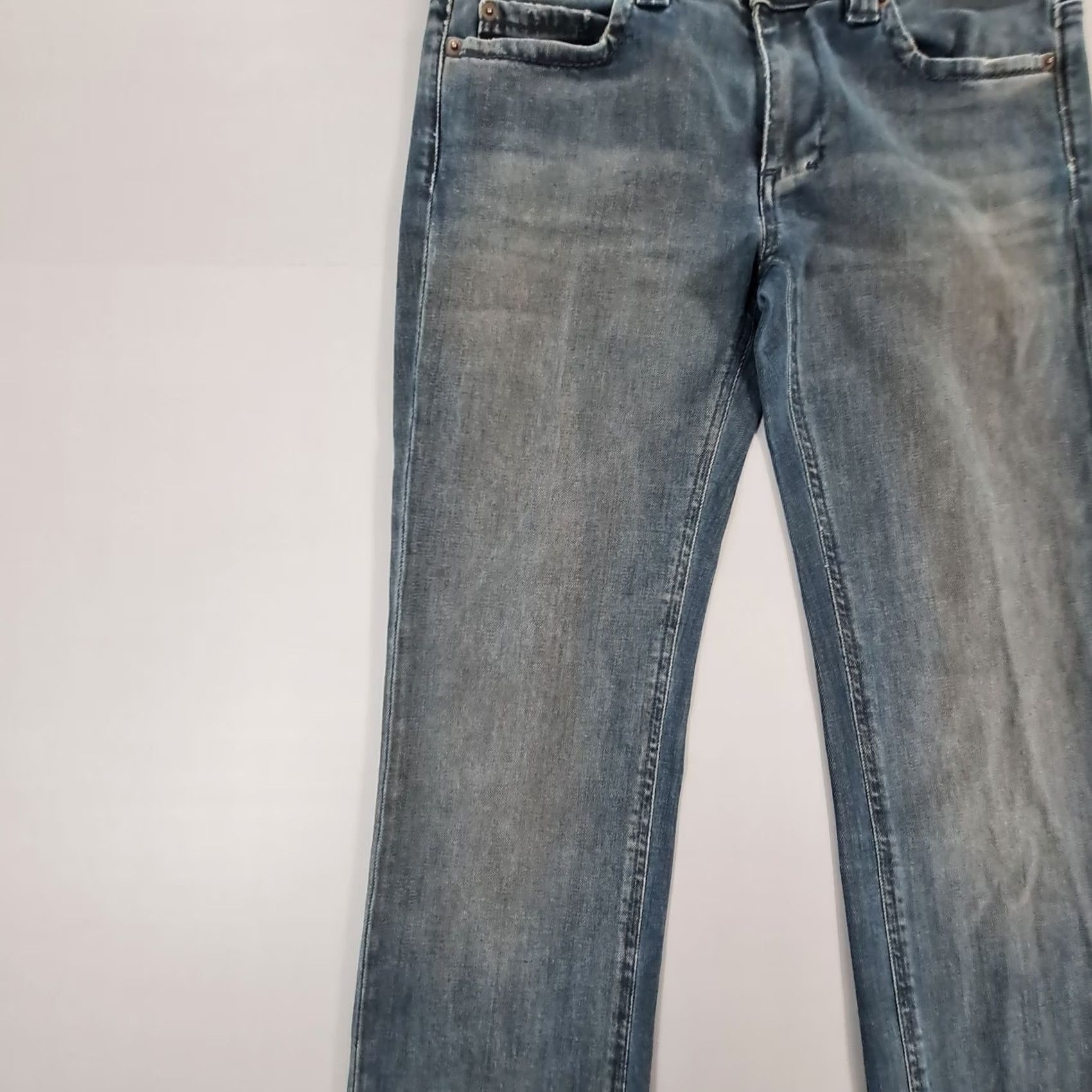 Vintage NOTIFY Jeans Blue W30 L32 Hellebora Low Rise Stretch Italy Readymade Cropped Womens Pants Size 30" / US 8 / IT 44 - 5 Thumbnail