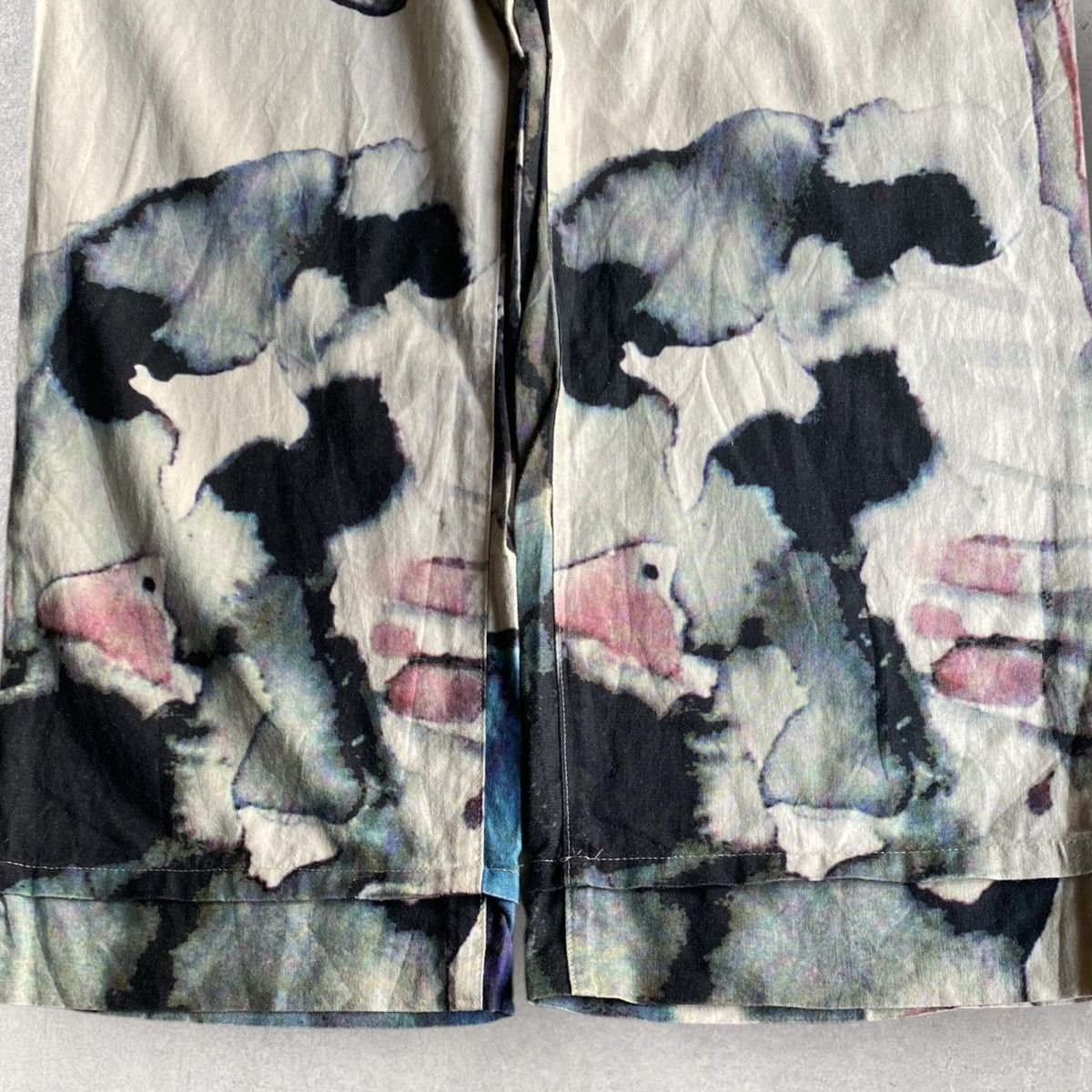 Yohji Yamamoto SS10 Y’s Linen Blend Water Color Print Pants Size US 30 / EU 46 - 2 Thumbnail